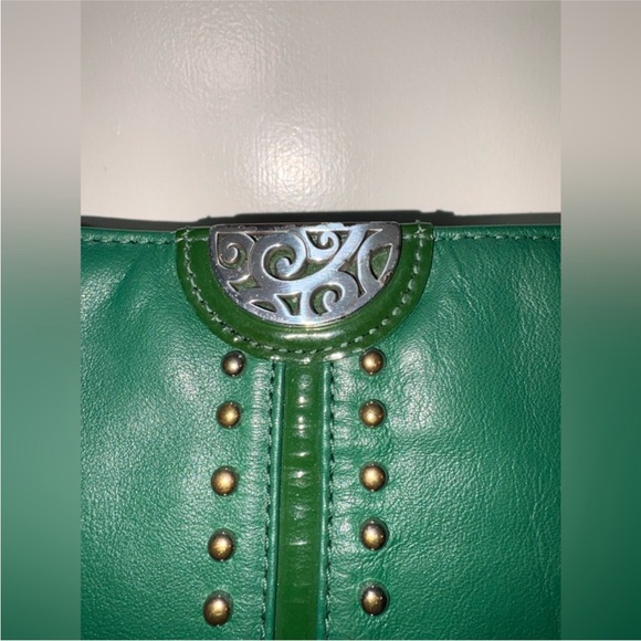 💚 Brighton Emerald Green Leather Crossbody - Picture 8 of 16